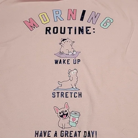 Pink Morning Routine Pjs - Picture 2 of 6